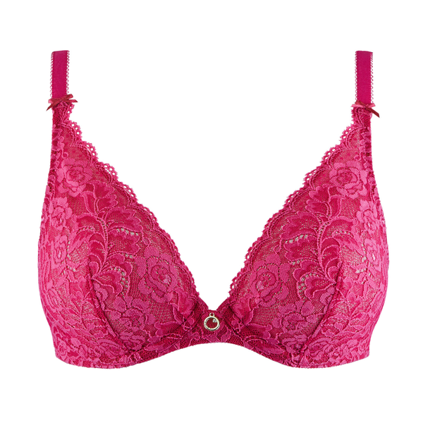 Aubade-Rosessence-Plunging-Triangle-Bra-Fuchsia-Hot-Pink-HK12-6-Bright-Sexy-Lacey-SS22-2022 5 600x