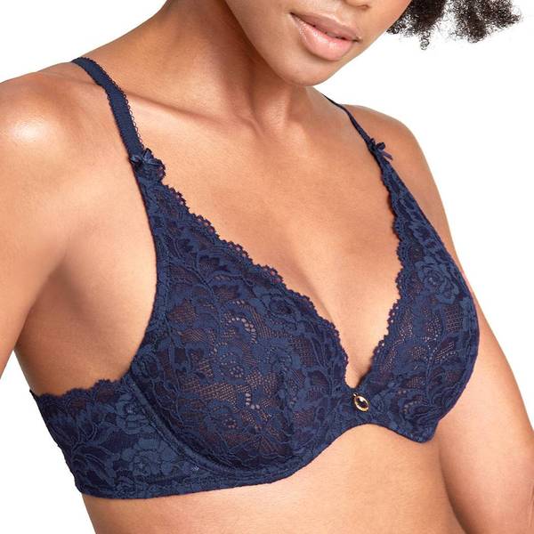 Aubade-Rosessence-Plunging-Triangle-v neck-bra-low-cut-Bra-Noctrunal-Blue-Navy-HK12-6-AW21-2021-1 600x