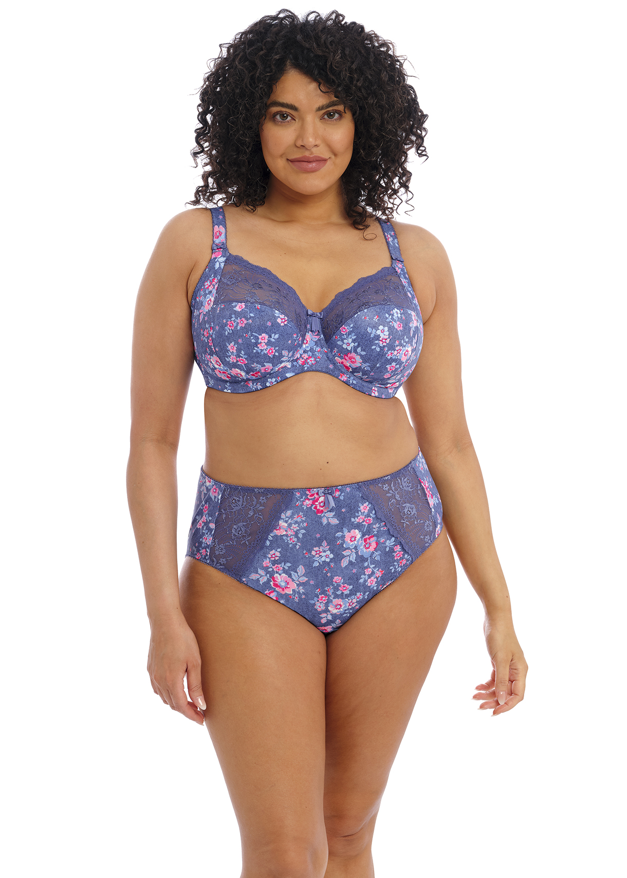 MORGAN - DENIM FLORAL - UW BRA - EL4110 - FULL BRIEF - EL4116 - DEL - F