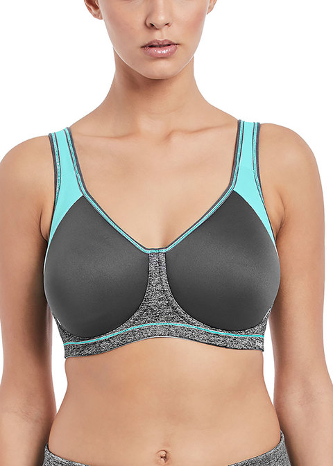 Freya Sonic Moulded sport bra in carbon